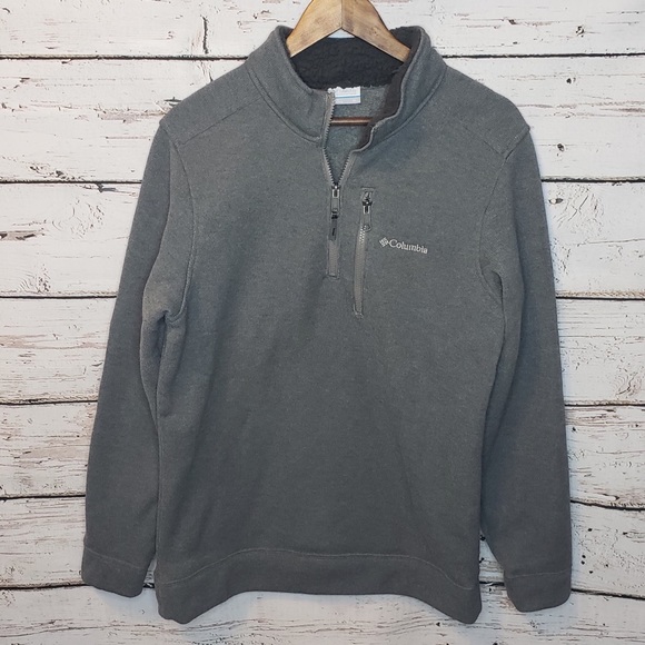 Columbia Other - Columbia 1/4 Zip Sweater Pullover Fleece Gray Med